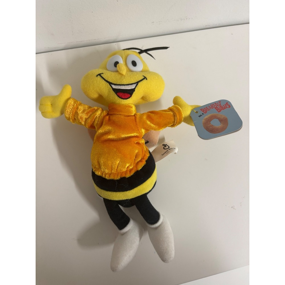 Vintage General Mills Honey Nut Cheerios Buzz Bee Plush Breakfast Babies